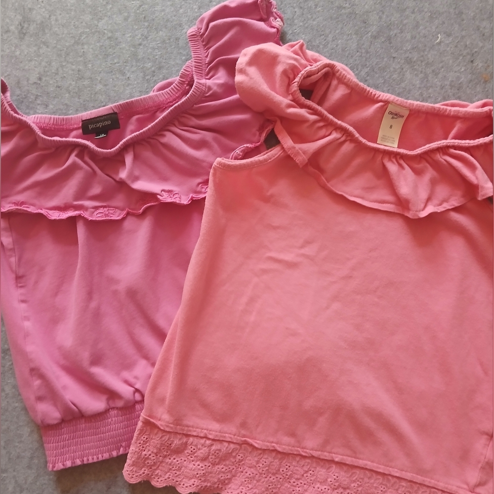 Bundle of Girls Ruffle Shirts